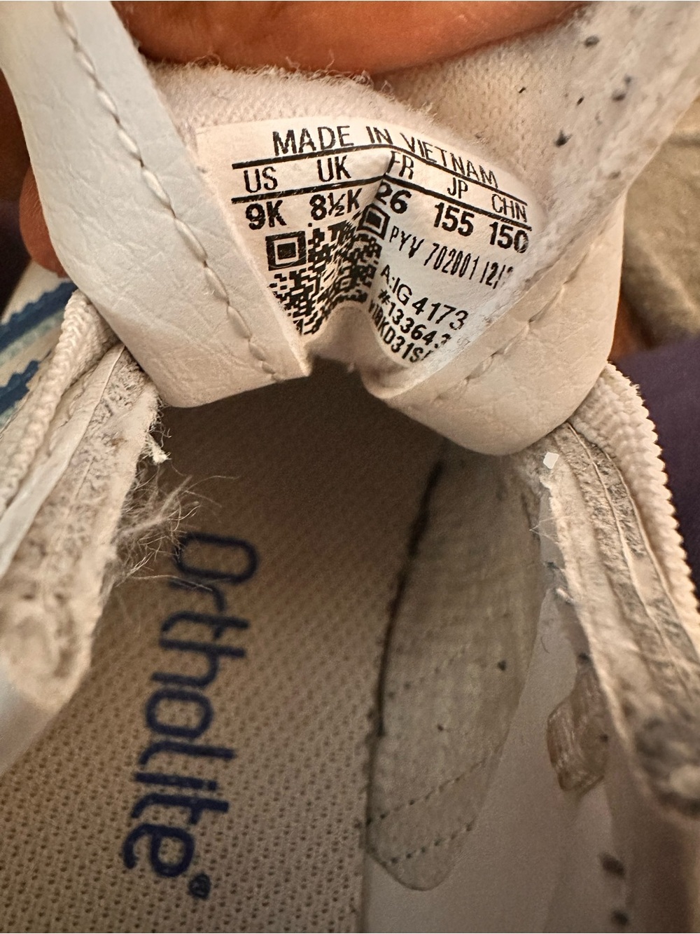 Used Toddler Adidas Samoa Ortholite - Picture 9 of 10